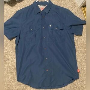 Coleman Men's Lightweight Navy Button Down Shirt